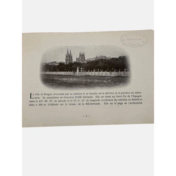 Vintage "Burgos Et Ses Environs" Booklet From Grand Hotel De Paris Burgos Spain - Picture 4 of 8